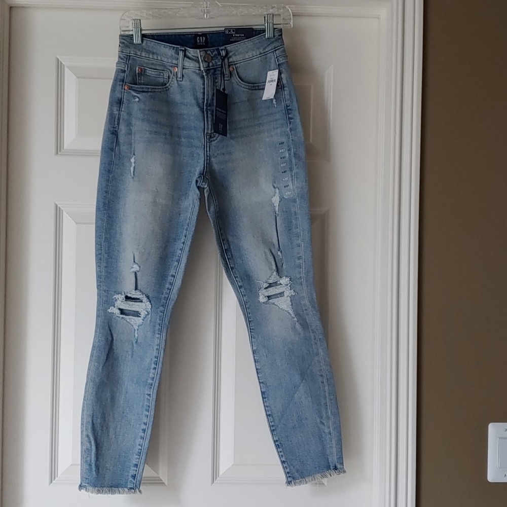 GAP high rise curvy true skinny ankle